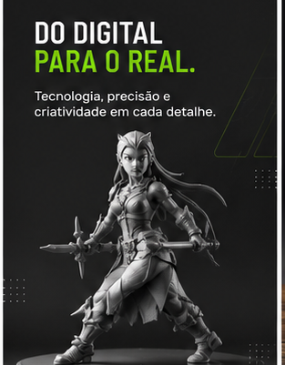 Miniatura colecionável impressa em 3D