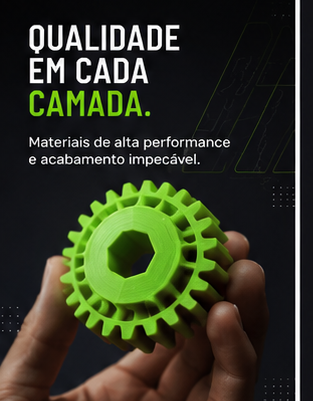Peça funcional em 3D — engrenagem